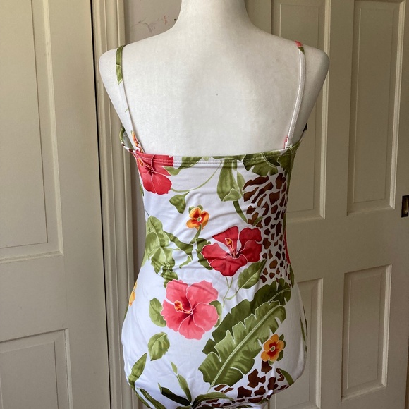 Floral Print w Embellishments Bathing Suit - Picture 4 of 16
